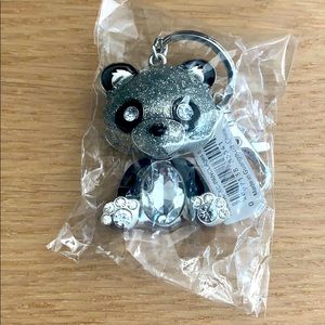 Blinged-Out Panda Keychain Brand New